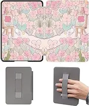 Cover for Kindle Basic 10th Generation 2019 Release, Hand Strap Case with Auto Wake/Sleep Function, Model No J9G29R - Not Suitable for 10th Gen Kindle Paperwhite