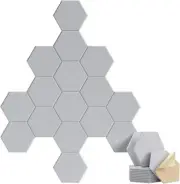 18 Pack Sound Proof Foam Panels Self Adhesive 18 Pack 12"X10"X 0.4" Dark Grey