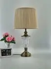 Antique Brass Classic Table Decoration Lamp/Bedside lamp With Glass Base