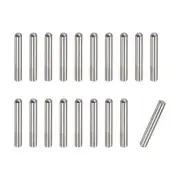 4x16mm Dowel Pins, 20pcs Round Head Flat Chamfered End Dowel Pin