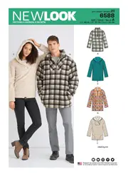 New Look Pattern 6588 Unisex Jumpers