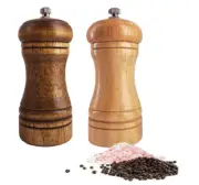 Wood Salt and Pepper Grinder Set, Acacia wood salt and pepper shaker mill kit