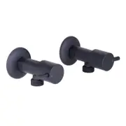 Mondella Black Matte Resonance 1/4 Turn Pin Lever Washing Machine Set