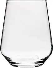 Wiltshire 60146 Classico Stemless 435ml, Durable Wine Glass, Elegantly Shaped Wine Tumbler, aerating Wine Glasses (Colour: Clear), Quantity: 1 Set, 4 Pieces (23-60146)