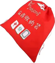 ERINGOGO Large Capacity Mahjong Game Bags Thickened Drawstring Pouch Organizer Portable Storage Pouch