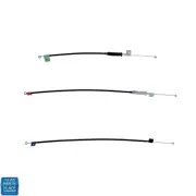 1969-1971 GTO Under Dash Heater Control Cables Without A/C 3 PC Set - New
