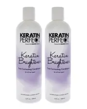 Keratin Perfect Unisex 12oz Keratin Brightener Conditioner - Pack of 2