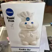 Vtg Pillsbury Doughboy Cookie Jar, 1988, "Poppin Fresh", Benjamin & Medwin, new