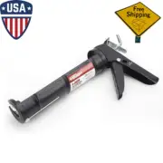 Caulking Gun Silicone 9'' Sealant Caulk Glue Tool Heavy Duty Hand Nozzle Ratio*