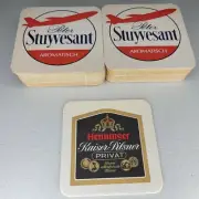 Henninger Kaiser-Pilsner Privat Beer Coaster, Mat, Germany Lot of 39