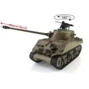 Henglong BB IR RC Tank 1/16 7.0 Plastic M4A3 Sherman RTR 3898 Barrel Recoil Smog