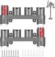 Charlux Accessory Holder for Dyson V15 V12 V10 V8 V7 Gen5 Attachment Holder Wall Mount Tool Holder Organizer Accessories for Dyson Vacuum Cleaner, Use On Docking Station Or On Wall(2 Pack)