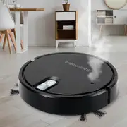 Robot Vacuum Cleaner 5-in-1 Cordless Vacuum Cleaner With Led Atmosphere Lights Humidifying Vacuum Cleaner Black