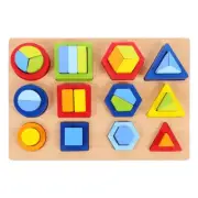 Kids Geometric Puzzle Toy Geometry Sorting Games Wooden Matching Games