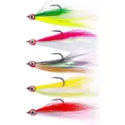 Effective Bucktail Fishing Hooks with Feather Skirt Increase Your Catch Rate