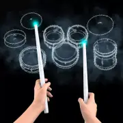 Wireless Electronic Air Drum Kit Drumstick Pedals Drummer Musical Instruments