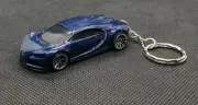 Hotwheels Bugatti chiron keyring diecast car
