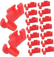 SWOOMEY 50pcs Car Lock Gate Lock Door Lock Bar Clamps Car Kit Car Tailgate Handle Rod Clip Door Rod Installation Left Right Door Latch Rod Clips Universal Rod Clips Plastic Red