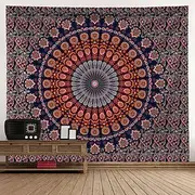 Mandala Bohemian Wall Tapestry Art Decor Blanket Curtain Hanging Home Bedroom Living Room Dorm Decoration Boho Hippie Psychedelic Floral Flower Lotus Indian