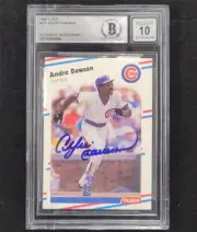 Andre Dawson signed 1988 Fleer #415 card autograph Beckett BGS BAS 10 auto
