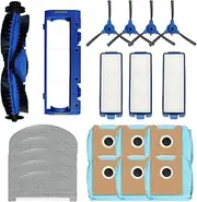 [NUHFUFA] Replacement Kit 20 PCS Robot Vacuum Cleaner Accessories for Eufy G40/G40 Hybrid, Main Brush/4xSide Brush/5xPads/Cover/3xFilter/6xDust Bag