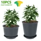 Round Plant Flower Seedlings Nursery Pots Saucer Tray Planter Home Décor ZhDJd
