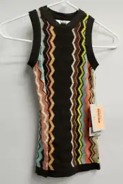 Missoni Toddler Sleeveless Sweater Dress Brown Chevron size 12M NWT By Target