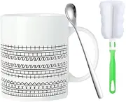 Fuck This Shit Mug,11oz Hidden Message Coffee Mug with Spoon,Funny Ceramic Coffee Cup,Coworker Gifts,Shits Fucked Mug,Fuck This Shit Tumbler,Sarcastic Mugs Adult(1pc)