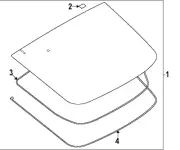 Genuine Nissan Reveal Molding 90352-6GP0A