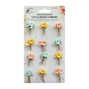 Little Birdie Paper Bouquet 12/Pkg-Pastel Palette