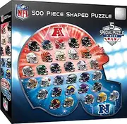 MasterPieces 500 Piece Sports Jigsaw Puzzle for Adults - NFL Helmet Shaped Puzzle - 25"x22"