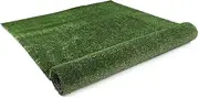 Primeturf Artificial Grass 20SQM Roll 1x20m 17mm Pile Height Synthetic Turf Mat Fake Plants Yarn Lawn, Home Decor Garden Backyard Patio Indoor Outdoor Wall, Olive Green UV Resistant Grasses