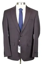 Ted Baker Endurance Suit Men's 42 L Purple Pin dot Wool Regular Fit Jarrow NWT