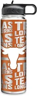 Rico Industries NCAA Texas Longhorns Main 22oz Stainless Steel Tumbler with Lid - Great for Coffee, Tea, Water or Cocktails