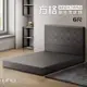 【UHO】艾力-方格貓抓皮6尺雙人加大床組(床頭片+床底)