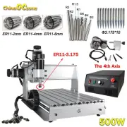3040Z-DQ CNC Router 500W 3 Axis 4 Axis Engraving Machine MACH3 parallel Engraver