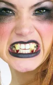 Bloody Fangs Unhappily Everafter Vampire Halloween Costume Accessory Teeth