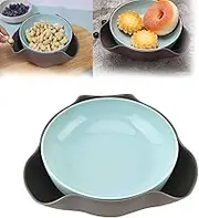 Shell Collecting Snack Bowl, Pistachio Bowls with Place to Put Shells, Pistachio Bowl with Shell Storage, Pistachio Bowl with Shell Holder, Double Dish Nut Bowl, Double Layer Snack Bowl (1PC)