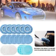 20pcs Polishing Bonnet Pads 5 to 6 Inches Buffer Bonnets Microfiber Car Polisher