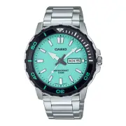 Casio Watch MTD125D-2A2 Gents Analogue Day Date 100m WR Stainless Steel RRP $299