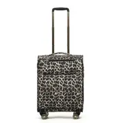 Tosca So-Lite 54cm/48L Suitcase Luggage Travel Carry On Trolley Case Leopard