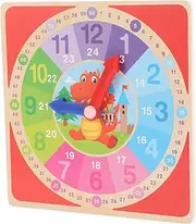 Abaodam Teaching Clock for Learning with Eye Catching Colors Promotes Cognitive Skills and Recognition for Math Teaching Clock