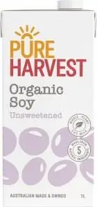 Pure Harvest Organic Nature's Soy Milk Unsweetened 1L