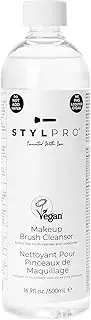 STYLPRO 500ml Unique Formula Vegan Makeup Brush Conditioning Cleanser Makeup Brush Cleaner Removes Makeup, Dead Skin, Bacteria and Dirt from your Makeup Brushes Free from Alcohol and Parabens