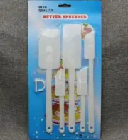 6pcs/sets Silicone Batter Spatula Cake Cream Mixer Scraper Baking Tools