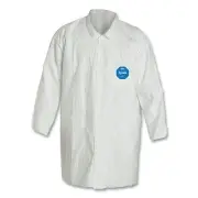 Tyvek 400 Two Pocket Lab Coat, Large, White DuPont™ DUPONT TY212SWHLG003000