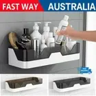 Storage Wall Mount Organiser Kitchen Shower Caddy Rack Holder Bathroom Shelf