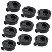 10x Slam Latch Hatch Flush Pull Lock 1/2'' Door Deck Boat Marine Hardware Black