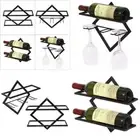 Home Decoration Hanging Decor Bar Wine Rack Wall Mount Metal Wine Bottle Holder