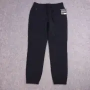 Eddie Bauer Pants Small Myriad Jogger Black Drawstring Zip Pockets Flexion